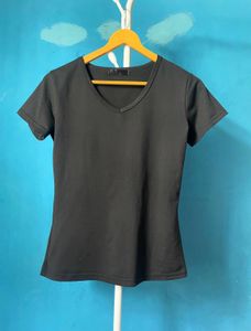 Classic Black V-Neck T-Shirt