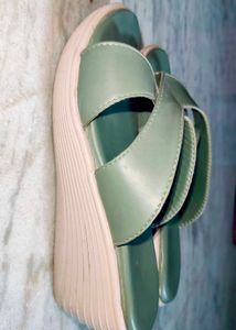 Olive Wedges Heels Women