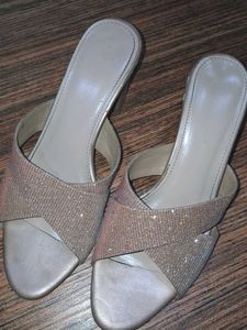 Lemon &amp; Pepper Block Heels