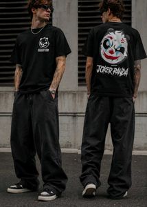 printed black oversized premium T shirt