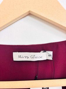 Elegant Wine Red V-Neck High-low Dress