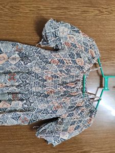 Boho Print Off-Shoulder Top