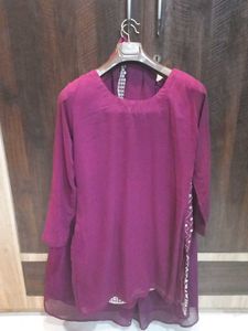 Elegant Purple Salwar Kameez Suit