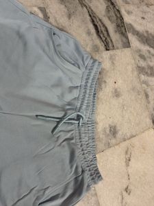 Light Blue Drawstring Shorts