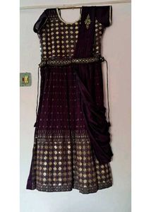 sequence choli dress