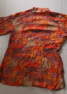 Colorful Patterned Long Sleeve Top