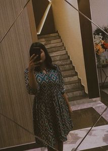Peacock Blue Middie Dress