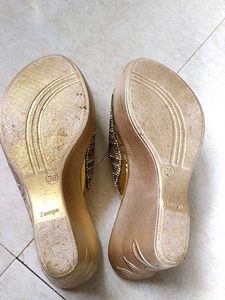 Golden Party Wear Sandal