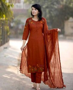 Stylish Embroidered Kurta Set with Dupatta