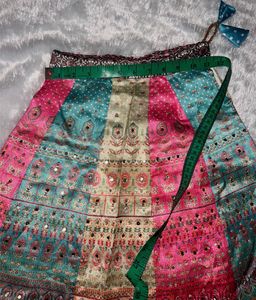 Embellished Ethnic Crop Top