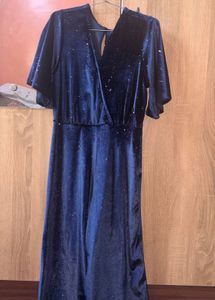 Blue velvet Jump suit