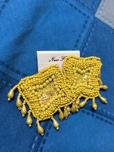 FLAWLESS Summery New Yellow Trendy Earrings