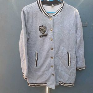 🩶🩶Grey Varsity Jacket