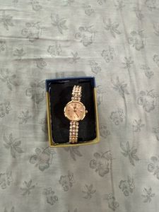 Elegant Rose Gold Crystal Watch