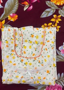 Brand New knee length pure cotton nighty
