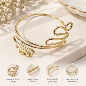 Unique Gold Armlet Bracelet
