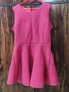 Sparkly Pink A-Line Party Dress