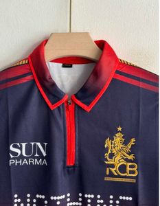 RCB 2026 HOME KIT VIRAT POLO EMBROIDERY PREMIUM