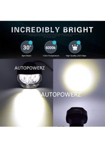 9 White Bike Led Light Driving Waterproof Hea
