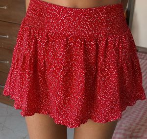 GAP Red Polka Dot Mini Skirt