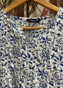 Designer Block Print Short Kurti