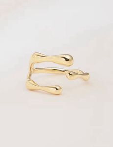 Abstract Gold Ring