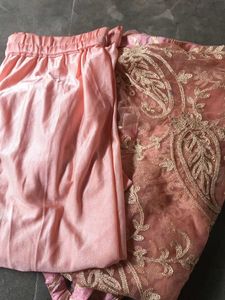 Elegant Peach Anarkali Gown perfect for SIZE M/L