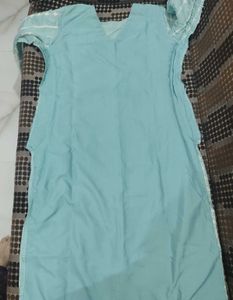 Elegant Mint Green Embroidered Kurti Set