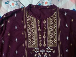 Maroon printed kurti ❤