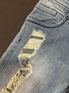 y2k Distressed blue low waist skinny Denim Jeans