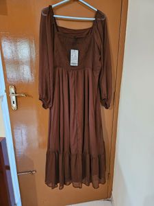 Elegant Brown Dress