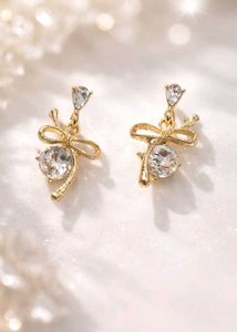 Cute Bowknot Drop Earrings korean earring