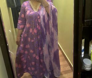 Cotton A Line Kurti Set