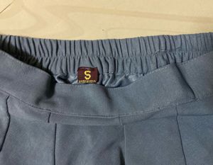 Blue A-line Midi (Skirt size-S)