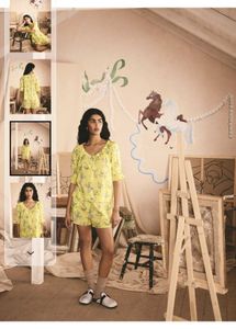 Cath Kidston Yellow Short Pyjama Set