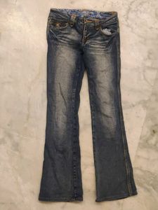 Blue Wash Flare Jeans