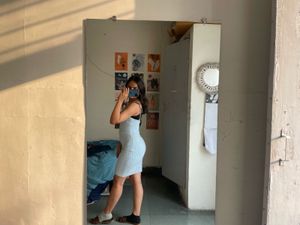 Blue Bodycon Mini Dress