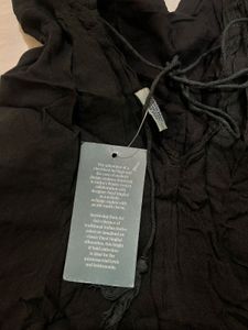 Boho Black Halter Dress
