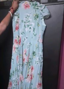 Wrap Flowy Floral Gown