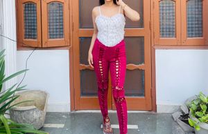 Stylish Lace-Up Pants