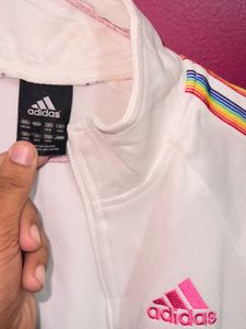 Adidas vintage y2k rainbow stripped upper
