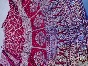 meganta dabka work lehanga