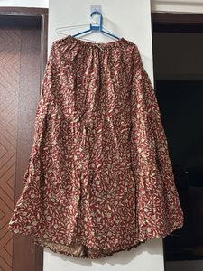 Boho Floral Tiered Maxi Skirt