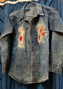 Denim Cotton Full Shirt.