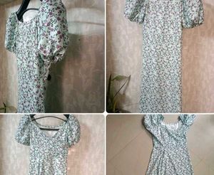 🥰 Floral Print Midi Dress