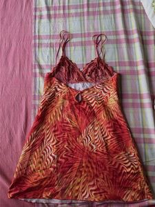 Y2K Abstract Summer Lace dress