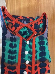 Vibrant Printed Cotton Kurta