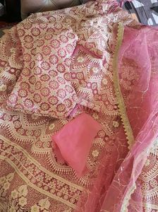 🩷🦢Preetiest Pink Lehenga + Free Gift 🎁