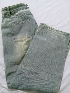 Baggy Light Washn greenish Denim Jeans