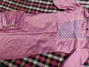 Beautiful Lavender Kurta Set with Dupatta